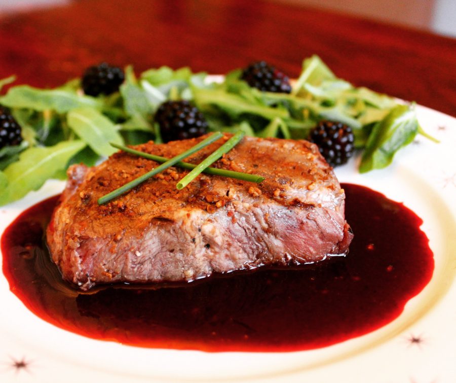 Blackberry Balsamic Reduction for Steak